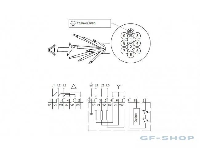 Подключение grundfos 2 Насос канализационный GRUNDFOS SEV.80.80.60.A.EX.2.51D 96177709 - SEV в фирменно