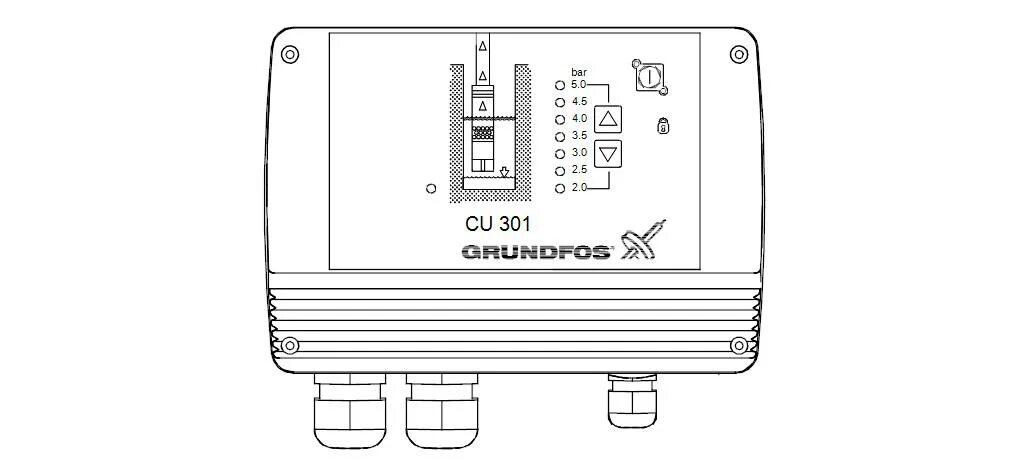 Подключение grundfos 2 Grundfos CU 301 блок управления для насосов SQE купить в Москве