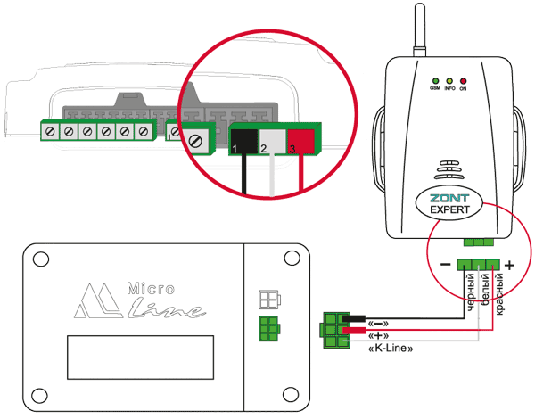 Подключение gsm 3 GSM Модуль ZONT управления котлом ЭВАН EXPERT