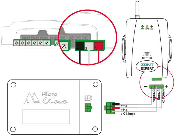 Подключение gsm модуля к котлу zota GSM Модуль ZONT управления котлом ЭВАН EXPERT