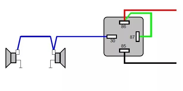 Подключение гудка через реле Проводка часть 3 (сигнал) - Daewoo Nexia, 1,5 л, 1997 года электроника DRIVE2