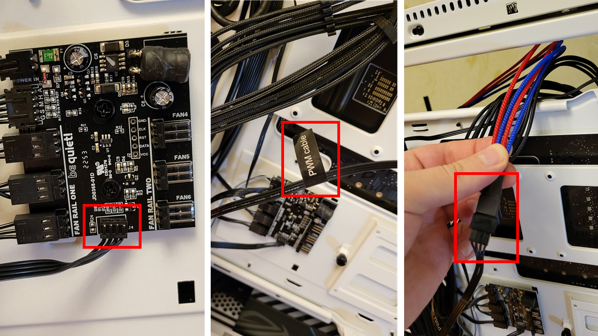 Подключение хаба к компьютеру Подключение PWM кабеля/хаба к материнской плате (на примере Be quiet 802 silent 