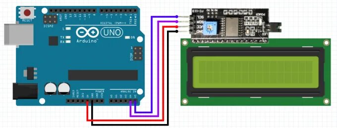 Подключение hd44870 по 4 i2c Модуль расширителя интерфейса (I2C) для ЖКИ 16x2 на PCF8574