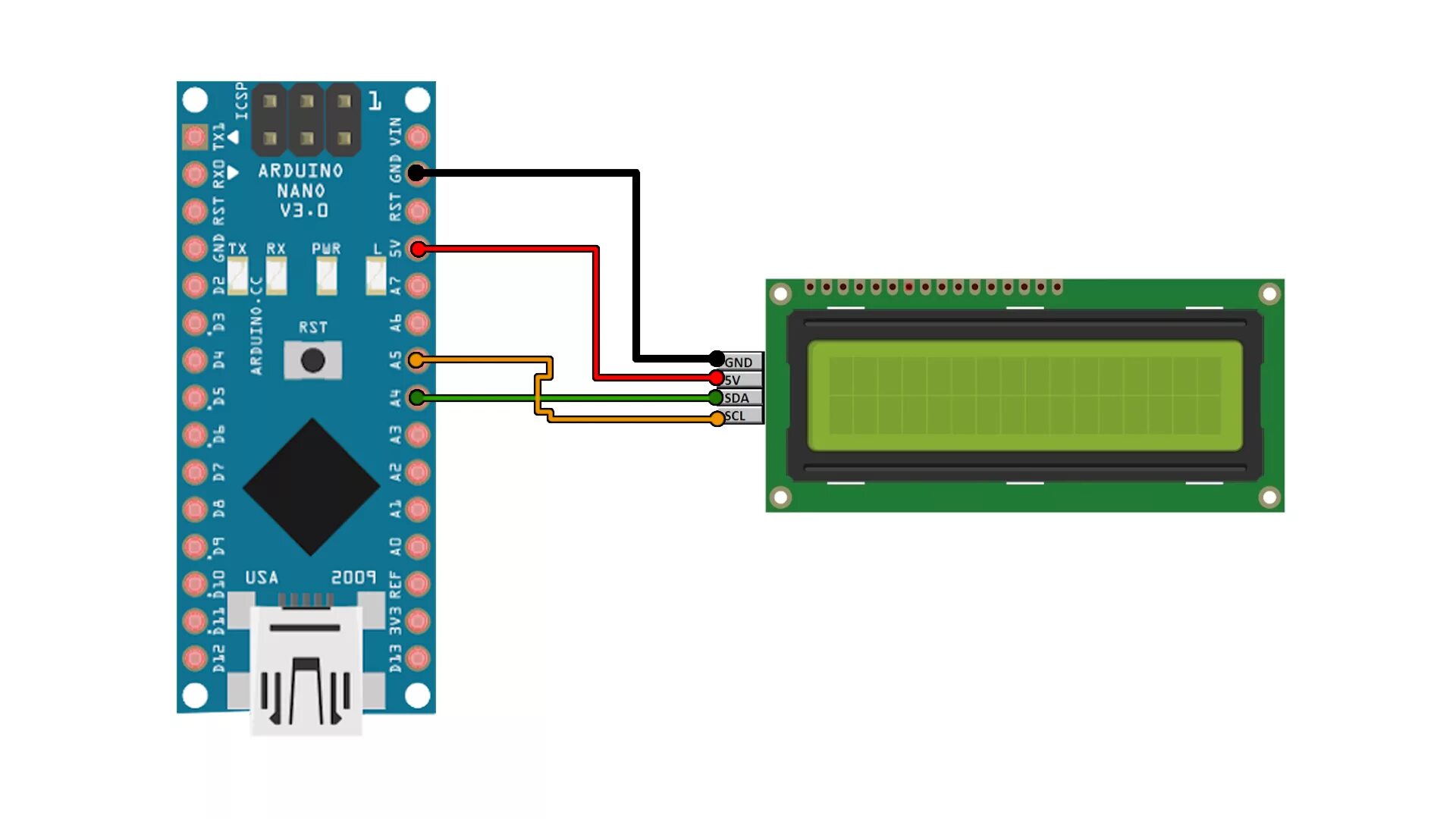 Подключение hd44870 по 4 i2c i2c LCD arduino library tutorial