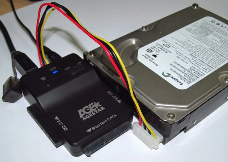 Подключение hdd 3.5 через usb AGESTAR 3FBCP1 на все разъемы мастер! - обзор товара Адаптер-переходник AgeStar 