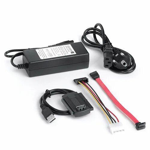 Подключение hdd через переходник Конвертер-переходник , USB 2.0 к SATA/IDE поддержка 2,5\3,5\5,25"\IDE (id 497257