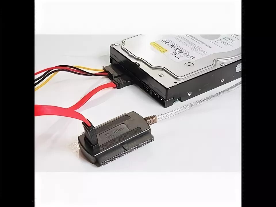 Подключение hdd через sata Unboxing External SATA IDE Hard Drive USB Reader Cable Kit - YouTube