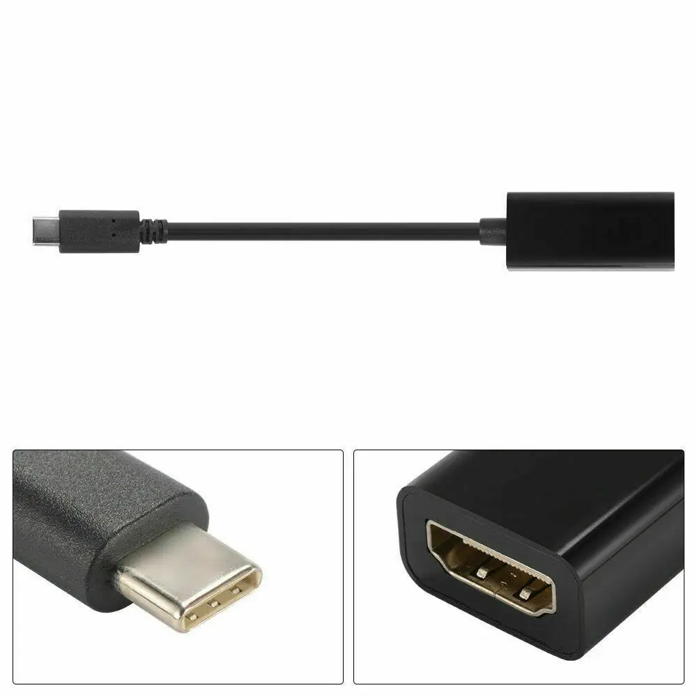 Подключение hdmi через type c Купить Тип C к HDMI адаптер 4K 60Hz Тип C USB 3,1 Мужской к HDMI Женский Кабель 