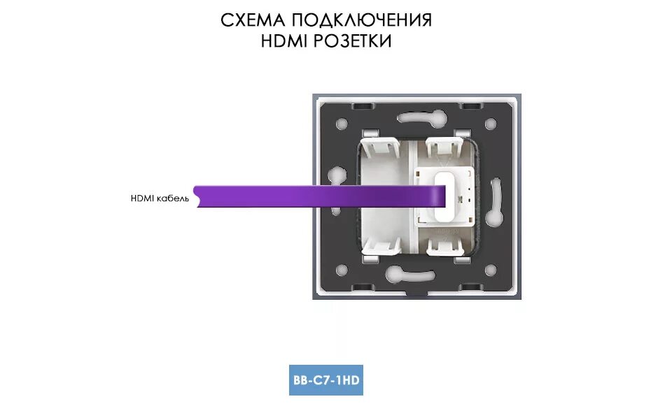 Подключение hdmi розетки Розетка Livolo HDMI Белая - Gnkelektro.ru - интернет-магазин электротехники