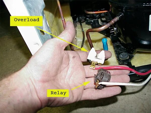 Подключение холодильника через реле Fridge Relay Wiring Diagram - Danfoss Relay Oil And Capacitor Type Connection Wi