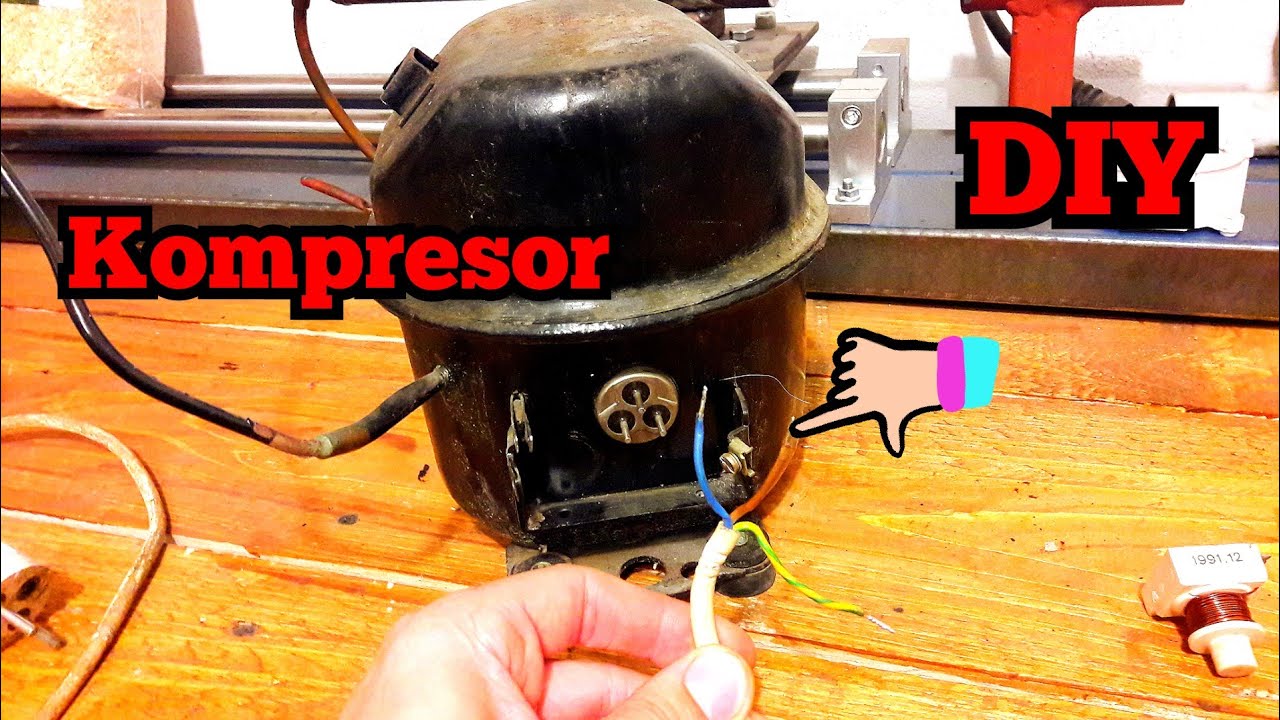 Подключение холодильника к генератору How to connect the fridge aggregate briefly. Compressor from the fridge - YouTub