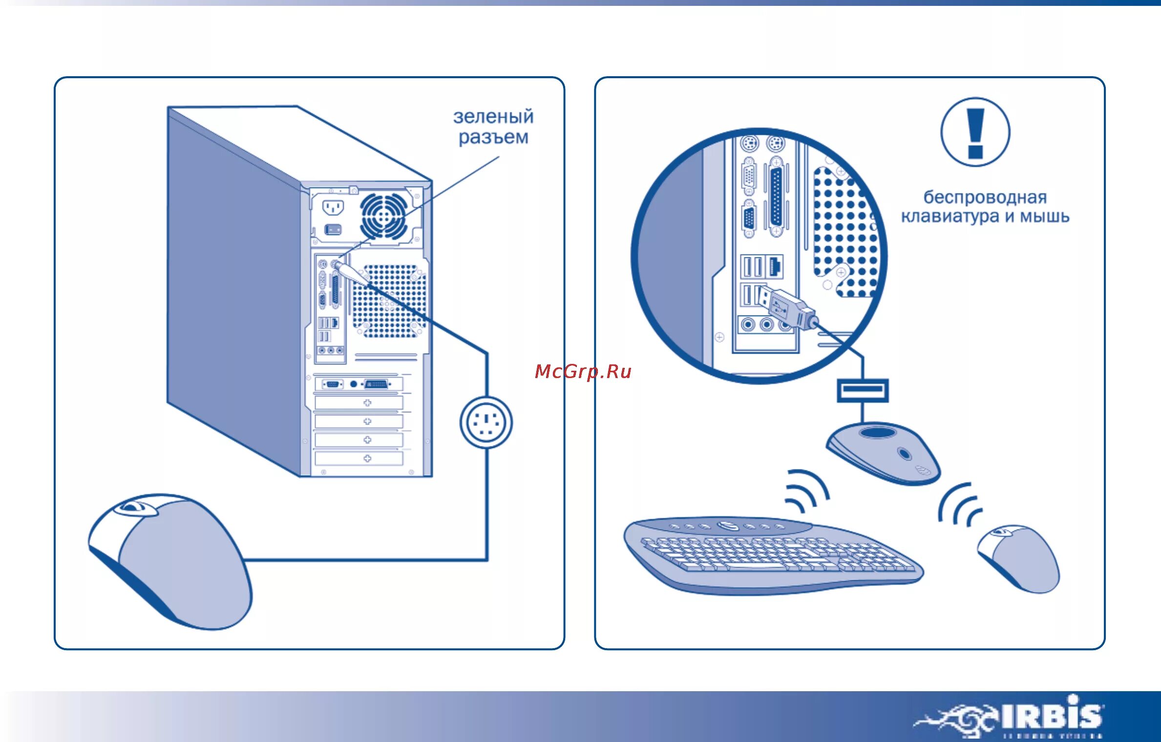 Подключение и настройка мыши к компьютеру Irbis X07e X3320/160/Windows XP Home Edition Инструкция по эксплуатации онлайн 1