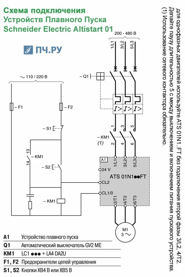 Подключение и настройка устройства плавного пуска Картинки УСТРОЙСТВО ПЛАВНОГО ПУСКА SCHNEIDER