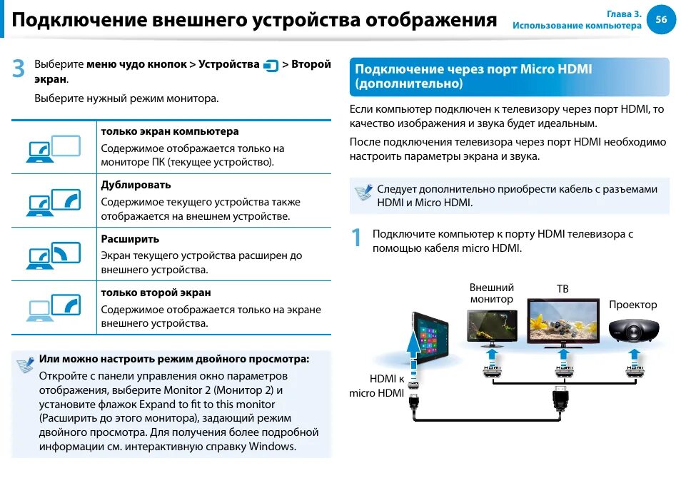 Подключение и настройка внешних устройств Инструкция подключения устройств