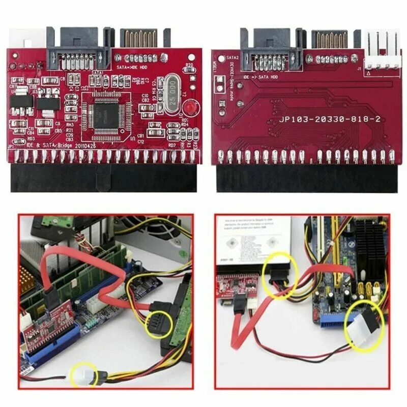 Подключение ide устройств Converter Conversion Card SATA to IDE Adapter Bidirectional Conversion Card eBay