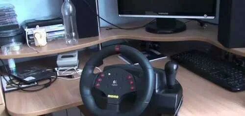 Подключение игровой руль компьютеру Logitech momo Racing Force Feedback Wheel Festima.Ru - Мониторинг объявлений