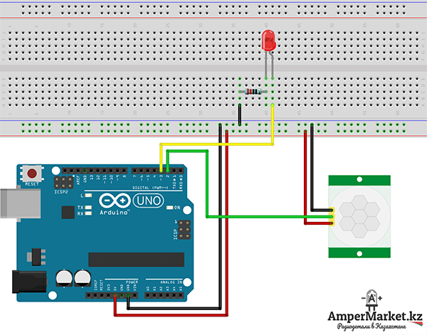 Подключение ик датчика к ардуино Пример 18. Датчик движения HC-SR501 База знаний