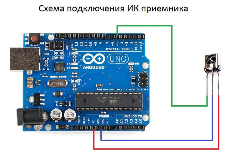 Подключение ик датчика к ардуино Файл:IK-arduino.png - me-robotics wiki