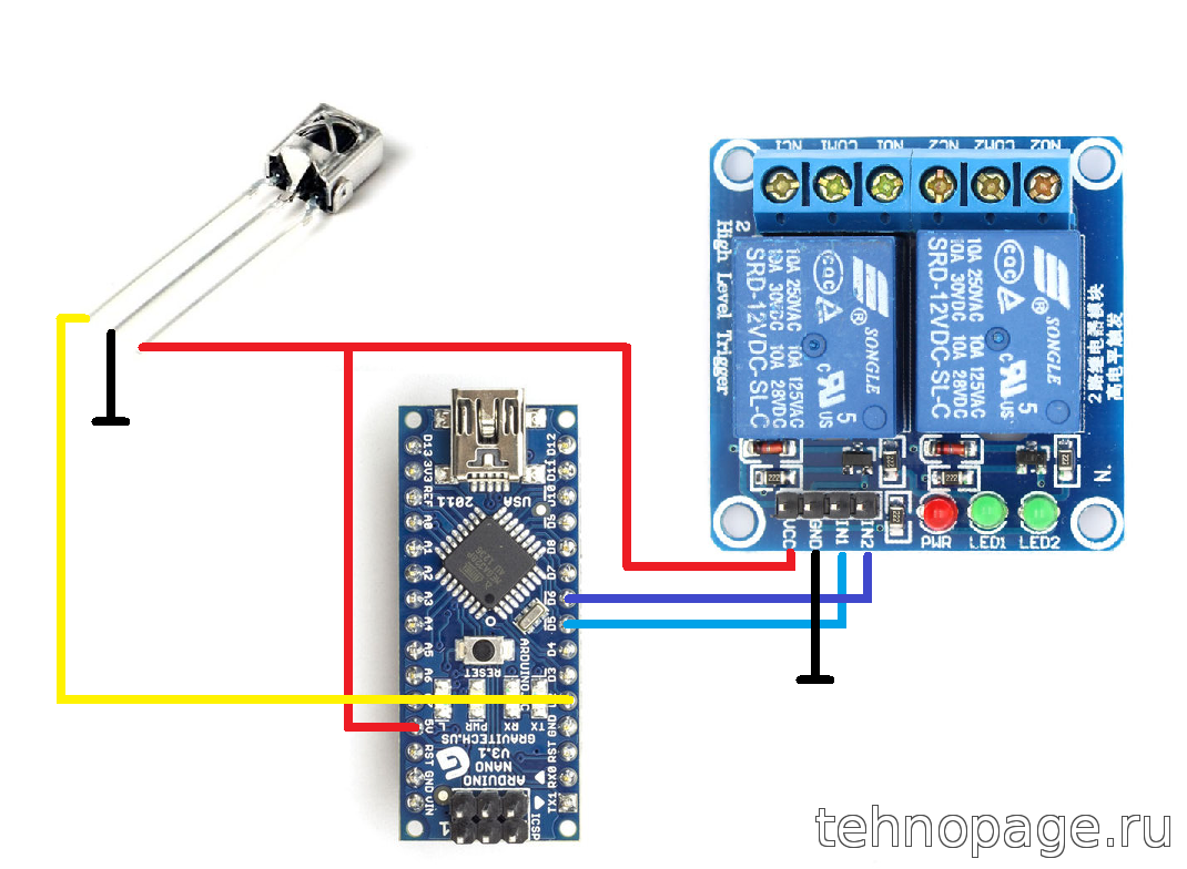 Подключение ик датчика к ардуино ᐅ Управляем вытяжкой на кухне пультом от телевизора на Arduino