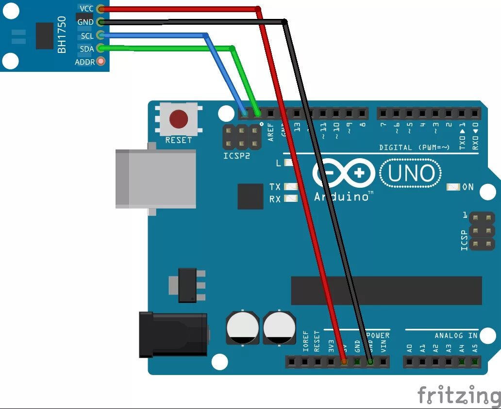 Подключение ик датчика к ардуино Датчик освещенности BH1750FVI (GY-30). Подключение к Arduino arduinoLab