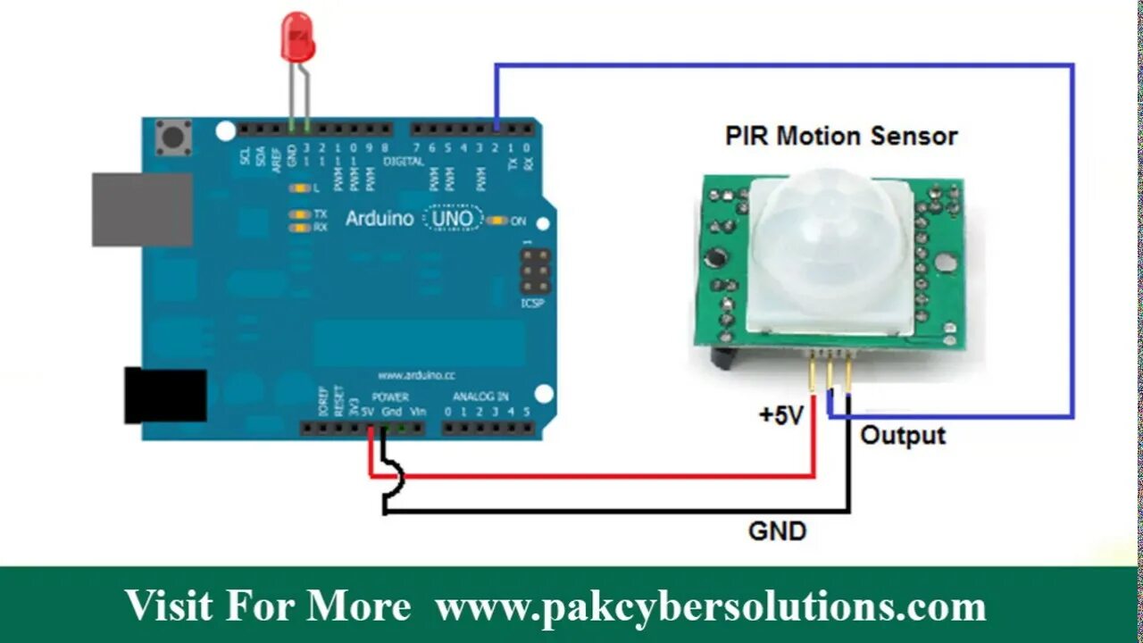 Подключение ик датчика к ардуино How PIR Sensor Works and How To Use It with Arduino PIR Interface With Arduino -