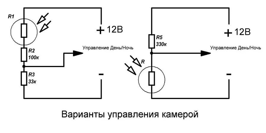 Подключение ик подсветки камеры Управление ИК-подсветкой видеокамер наблюдения - Прочие источники - Источники пи