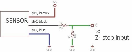 Подключение индукционного датчика к 3д принтеру Proximity Sensor for Z End Stop