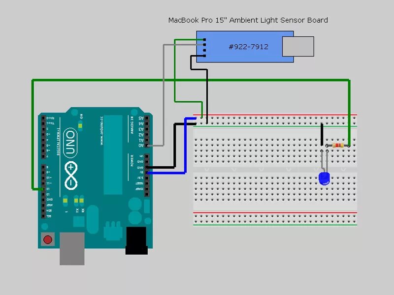 Подключение индуктивного датчика к ардуино Подключение сенсора освещения от Mac Book Pro к Arduino - Версия для печати - PV