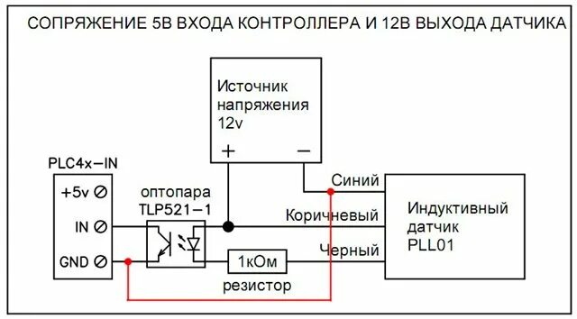 Подключение индуктивного датчика к контроллеру Форум РадиоКот :: Просмотр темы - Оптопары вместо реле.