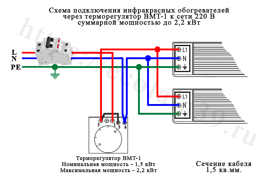 Подключение инфракрасного обогревателя баллу bigh 3 Продажа терморегулятор для обогревателей, проводной, BMT-1 Магазин "ТЕПЛО и СВЕТ