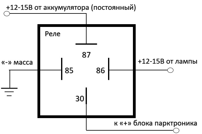 Подключение интегрального реле Парктроник - Lada Калина хэтчбек, 1,6 л, 2010 года электроника DRIVE2