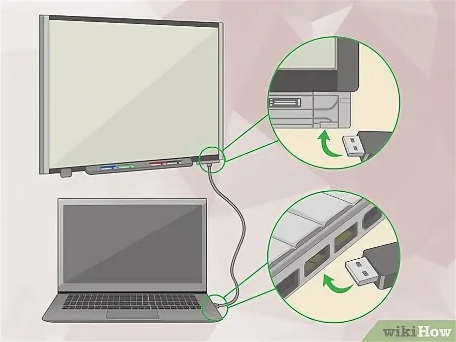 Подключение интерактивной панели к ноутбуку Как использовать интерактивную доску (с иллюстрациями)
