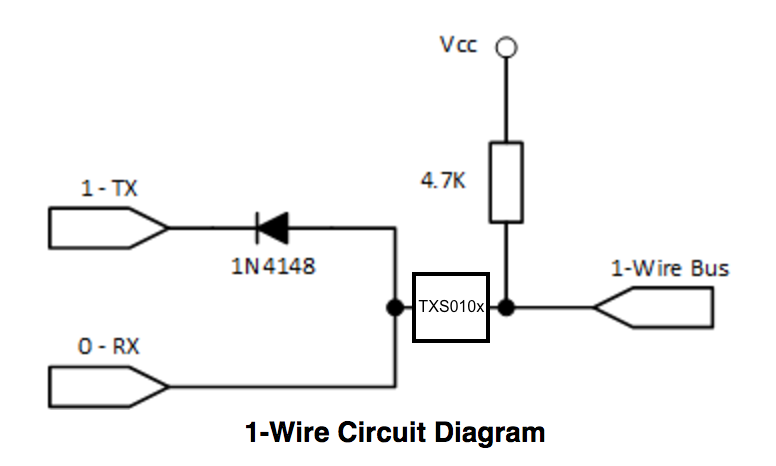 Подключение интерфейса 1 wire sensor - Voltages for connecting ds18b20 to Edison breakout board - Electrical E