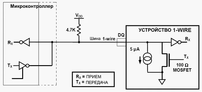 Подключение интерфейса 1 wire РадиоКот :: Интерфейс 1-Wire.