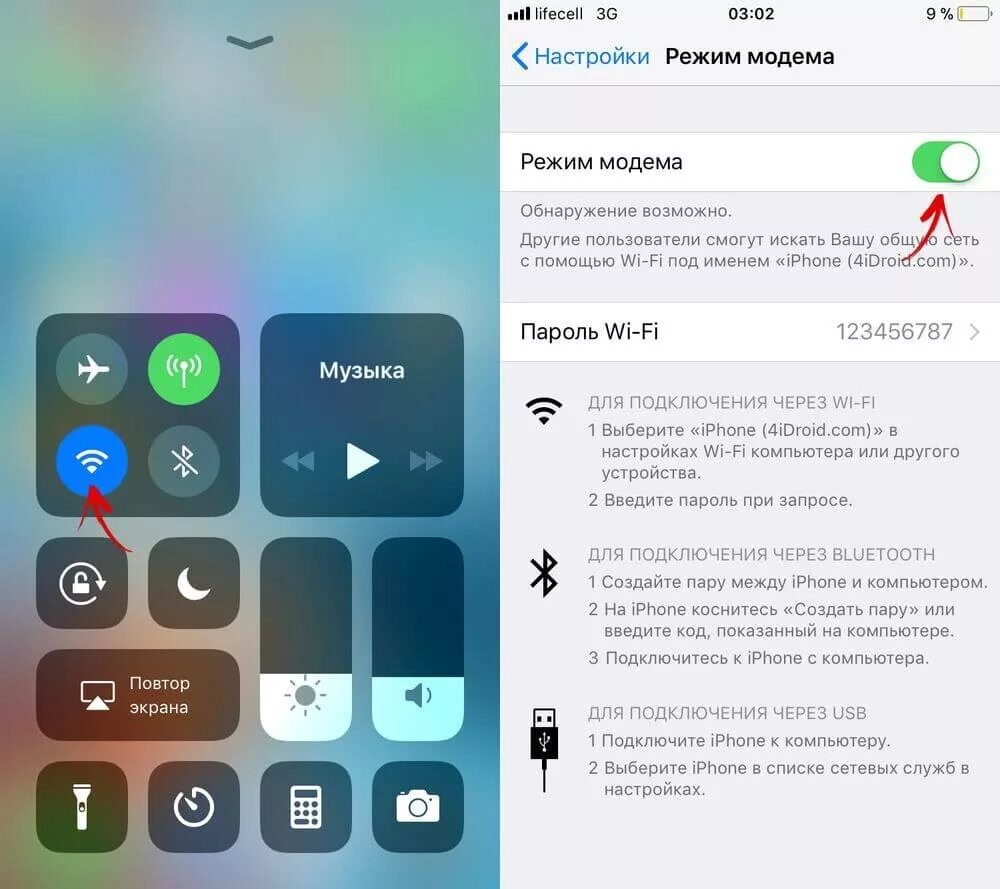 Подключение интернет через iphone Режим модема на iPhone и iPad: раздаем интернет по Wi-Fi