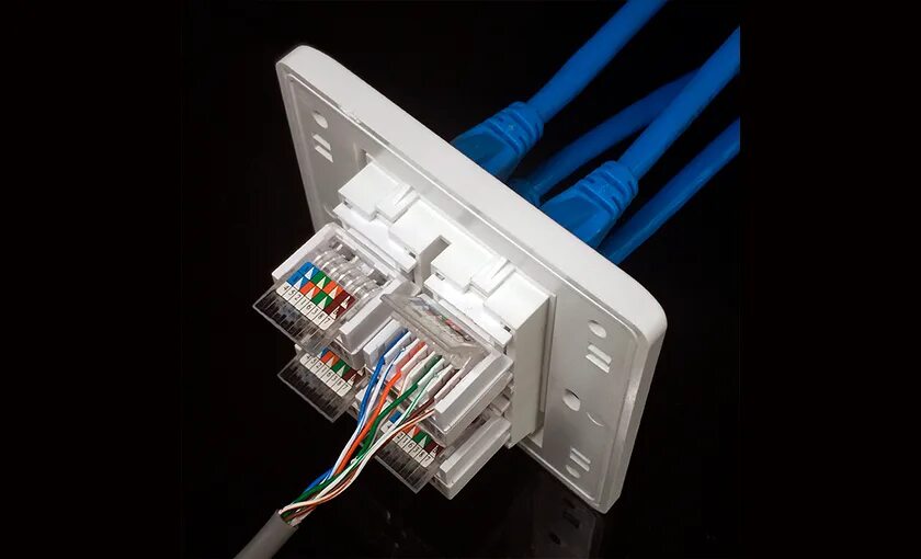 Подключение интернет розетки rj 45 Как подключить розетку для интернет кабеля - Altclick