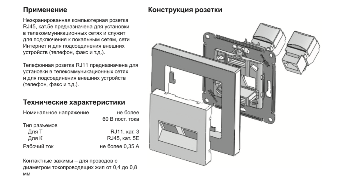 Подключение интернет розетки schneider atlas design Монтаж atlas design