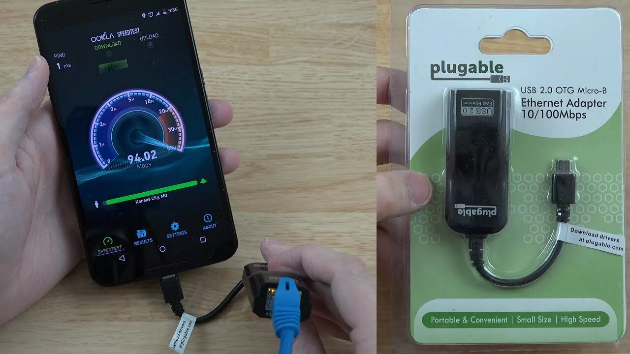 Подключение интернета через usb Plugable USB 2.0 OTG Micro-B to 10/100 Ethernet Adapter - YouTube