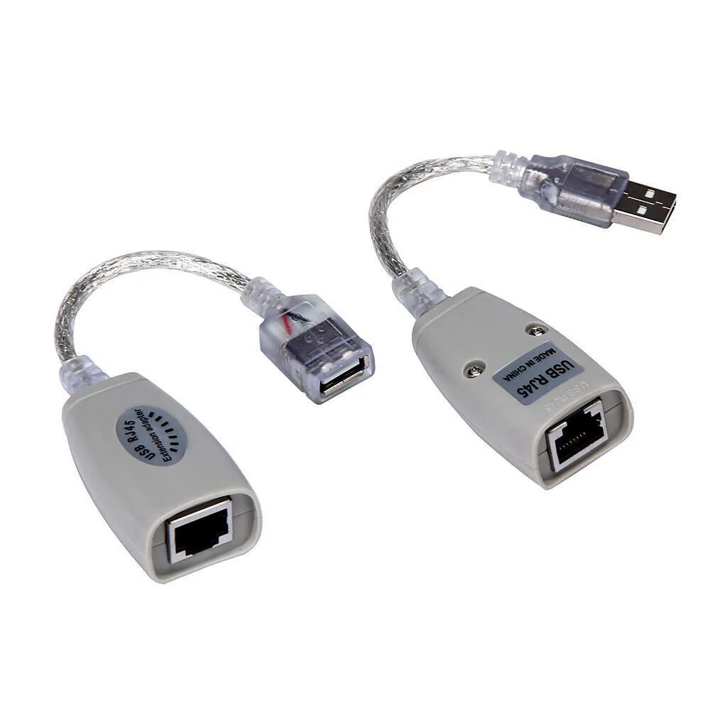 Подключение интернета через usb USB Extension Extender Adapter Up To 150ft CAT5 RJ45 LAN Cable купить недорого -