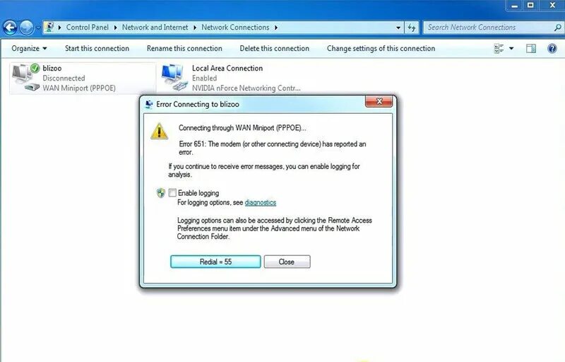 Подключение интернета ошибка 651 windows 7 Исправление ошибки 651 при подключении к интернету ITMaster Дзен