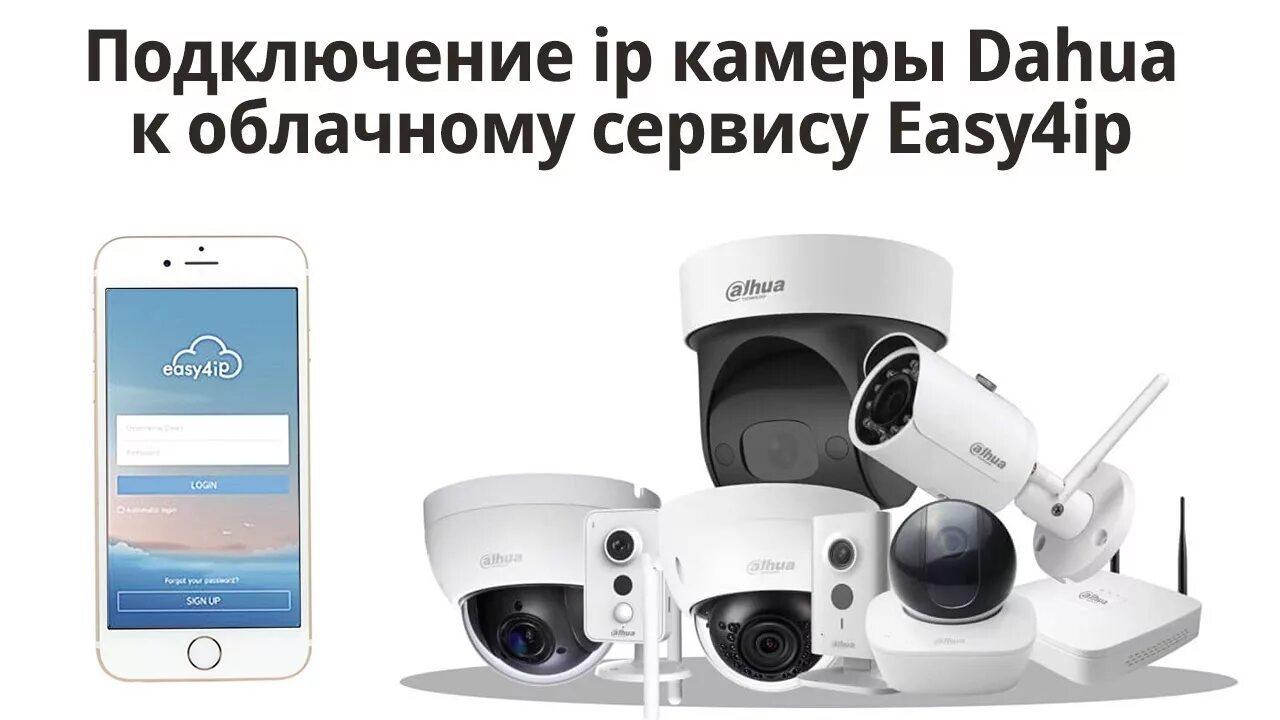 Подключение ip камеры dahua Подключение ip камеры Dahua к облачному сервису IMOU / Easy4ip / Lechange - YouT