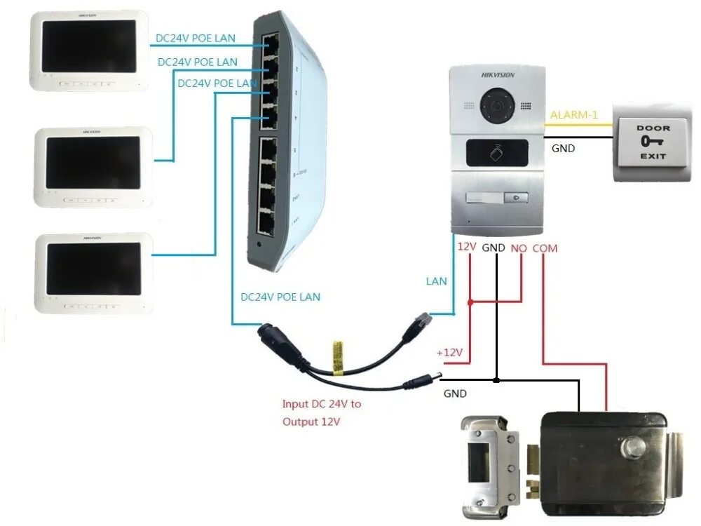 Подключение ip камеры к домофону Wielojęzyczny Zestaw Domofonowy DS KV1102 1A DS KH1310 AL, IP Doorbell, IP Telef