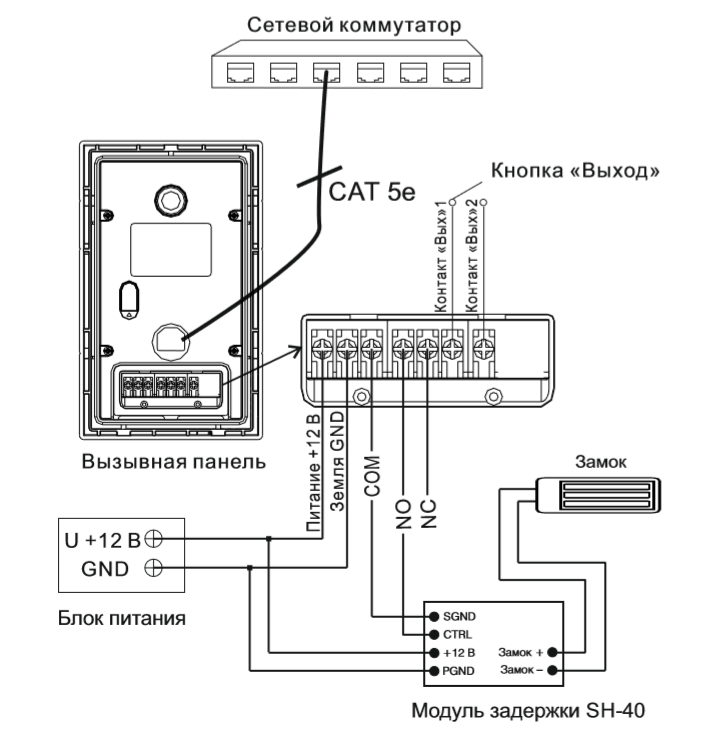 Подключение ip вызывной панели SIP Видеодомофон Bas IP AV-01 v3 купить в интернет-магазине VoIPdevice.ru - Моск