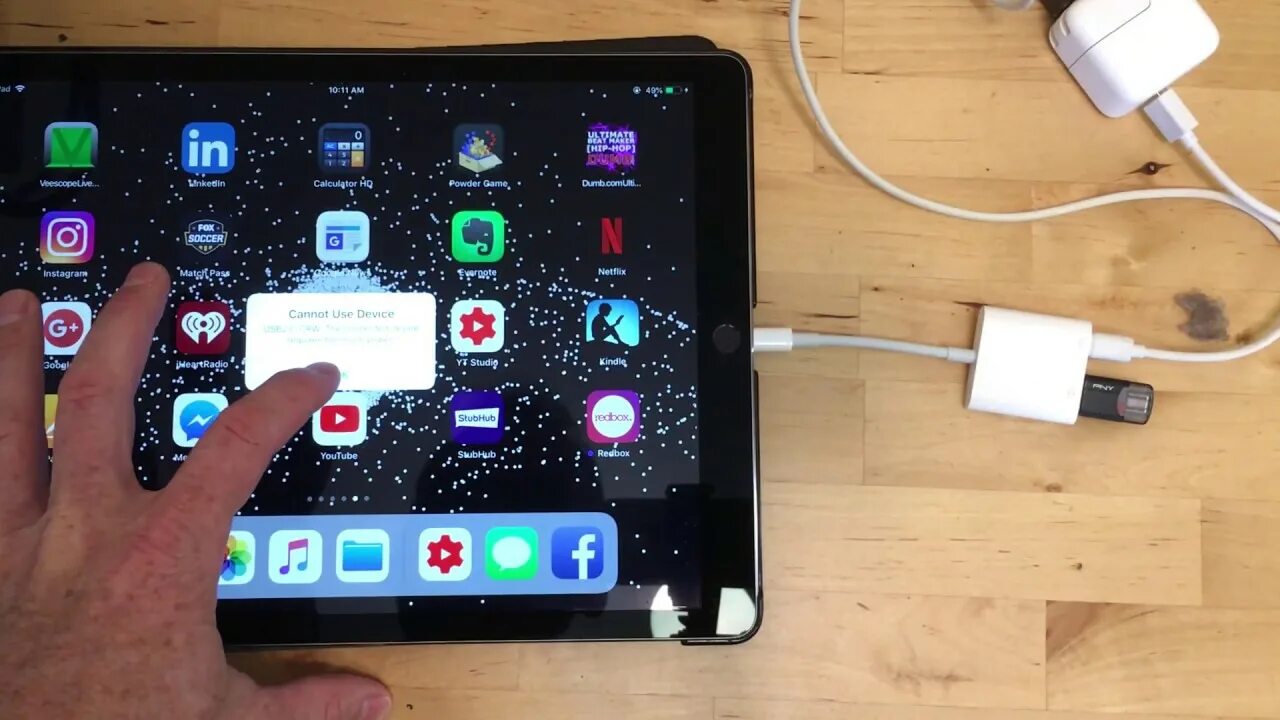 Подключение ipad к компьютеру Apple Camera Connector Power Error Fix - YouTube