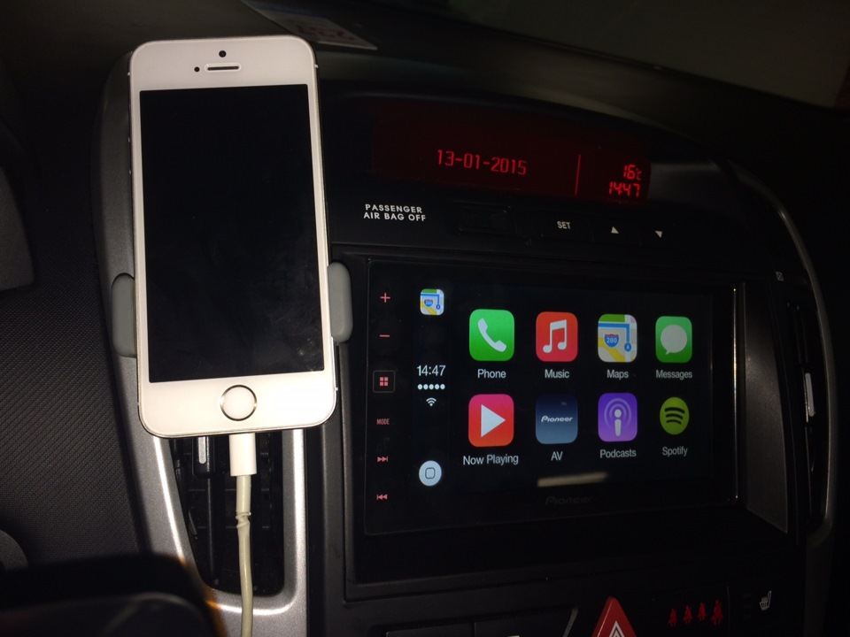 Подключение iphone к магнитоле Про SPH DA120, AppRadio и Apple Carplay - KIA Ceed (1G), 2 л, 2011 года автозвук