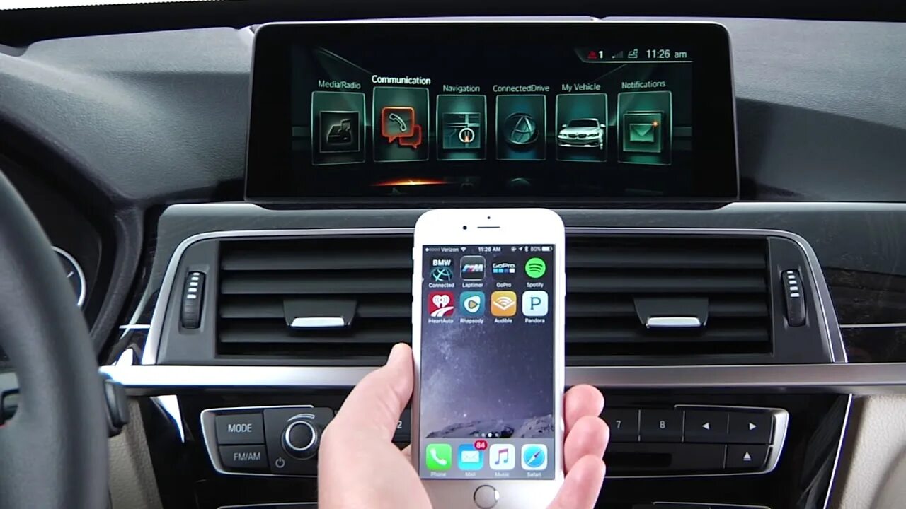 Подключение iphone к машине Use Phone Apps Over Bluetooth - (BMW Genius How To) - YouTube