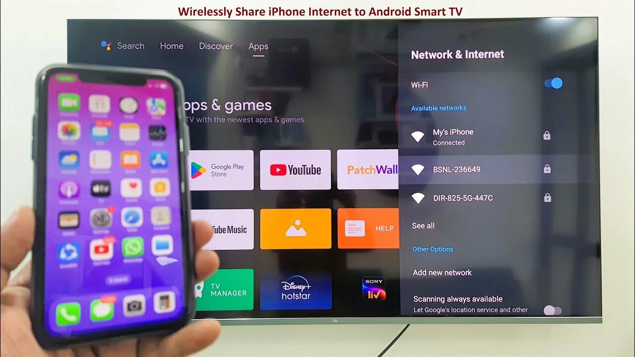 Подключение iphone к телевизору How to Connect & Use iPhone Internet to Any Smart TV (Wireless) - YouTube