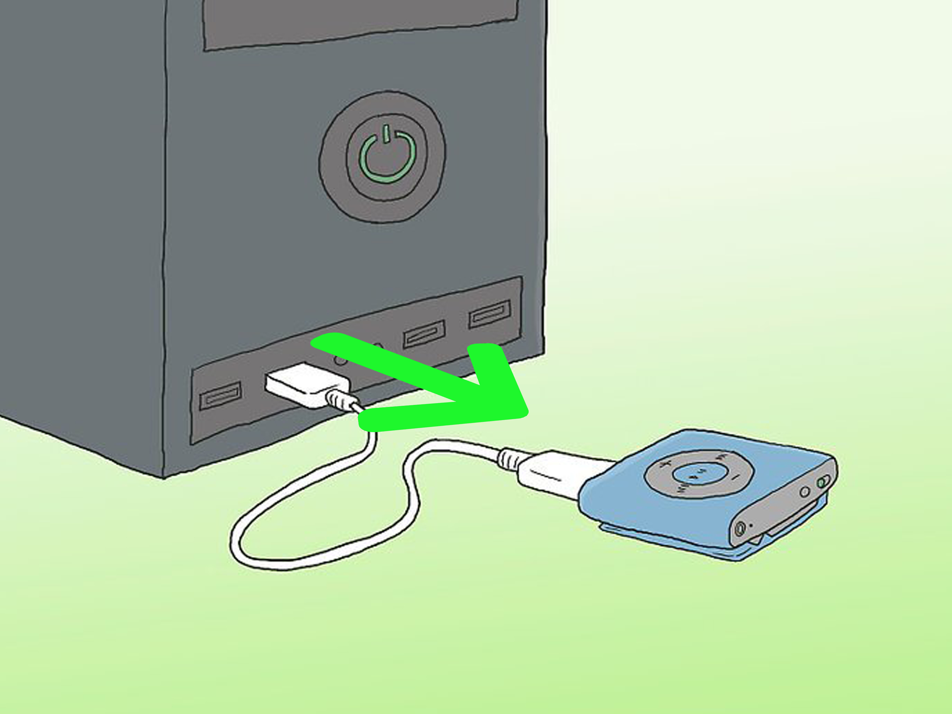 Подключение ipod к компьютеру How to Put Music on iPod Shuffle (with Pictures) - wikiHow