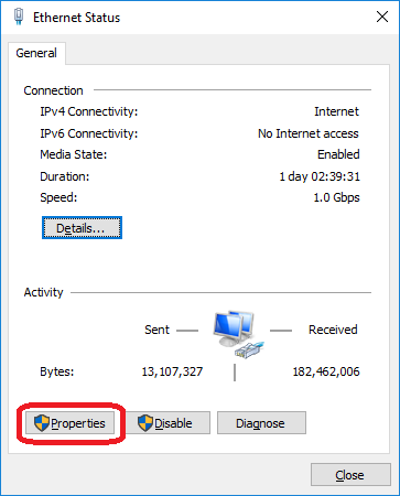 Подключение ipv6 windows 10 Connect Self-Service Windows computer to Rice wired network