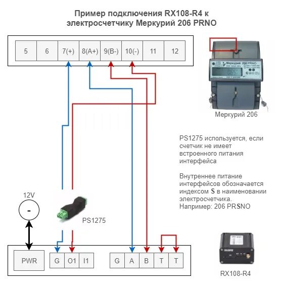 Подключение irz к счетчику Подключение модема RX к Меркурий 200, 206 : Техническая поддержка